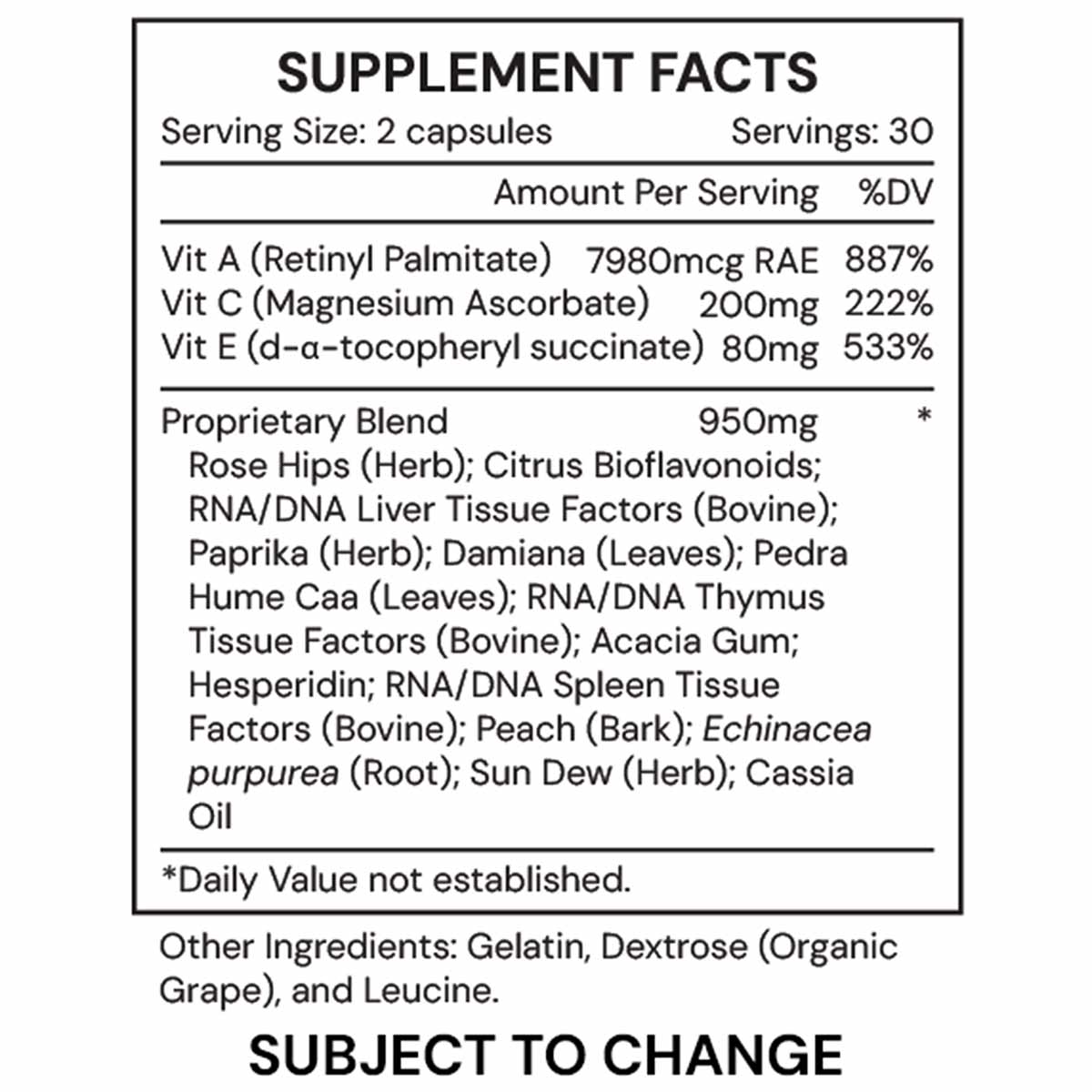ACX Vitamin Detox, 60 Capsules, by Systemic Formulas