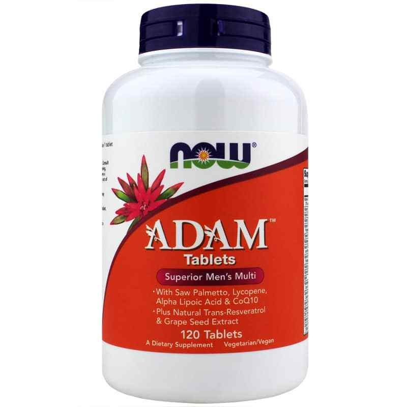 Adam Superior Men's Multi, 120 Tablets, by NOW Foods