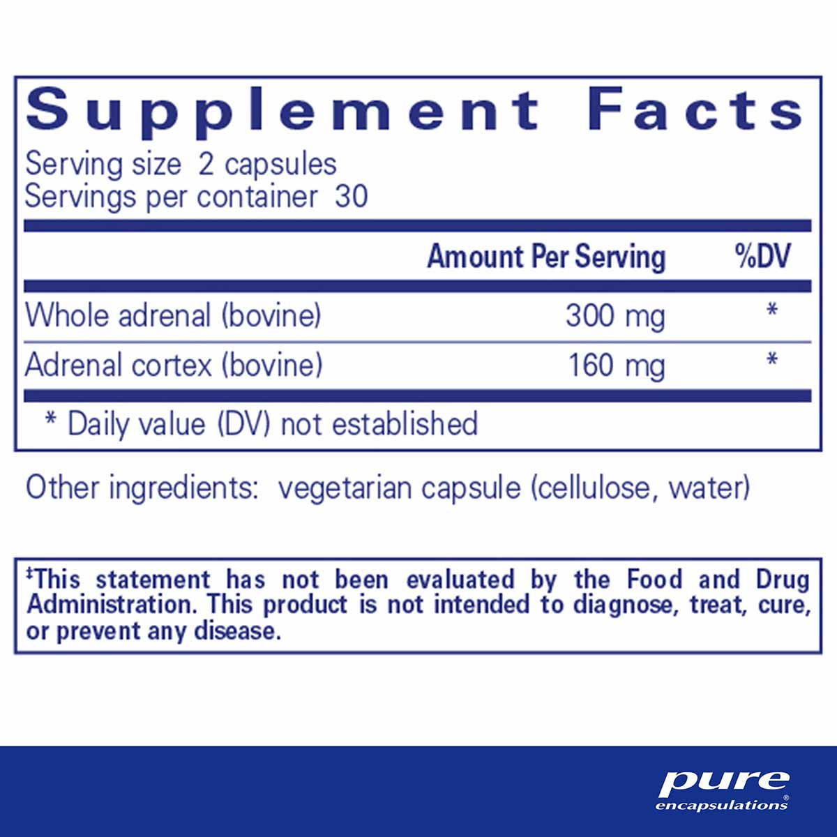 Adrenal, 60 Capsules, by Pure Encapsulations
