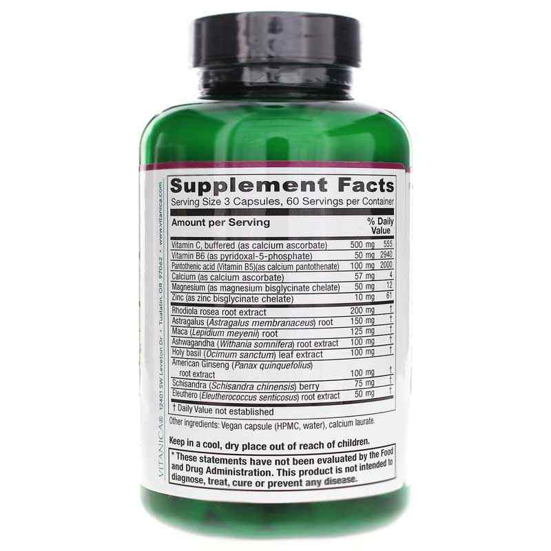 Adrenal Assist, 180 Veg Capsules, by Vitanica, image #2