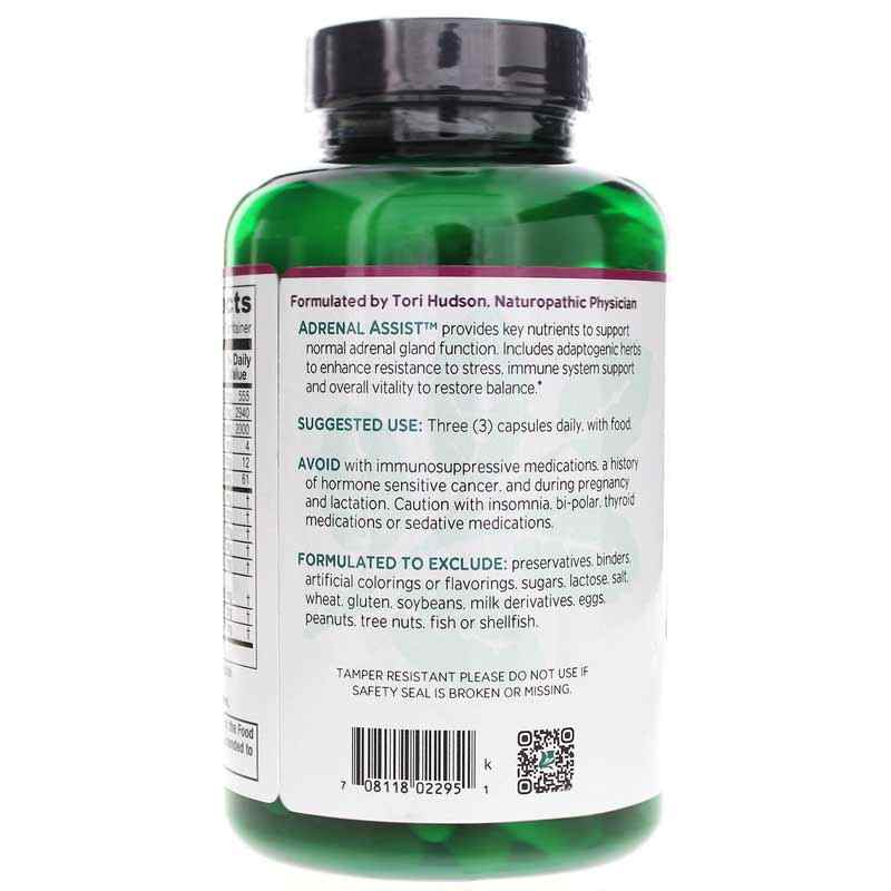 Adrenal Assist, 180 Veg Capsules, by Vitanica, image #3