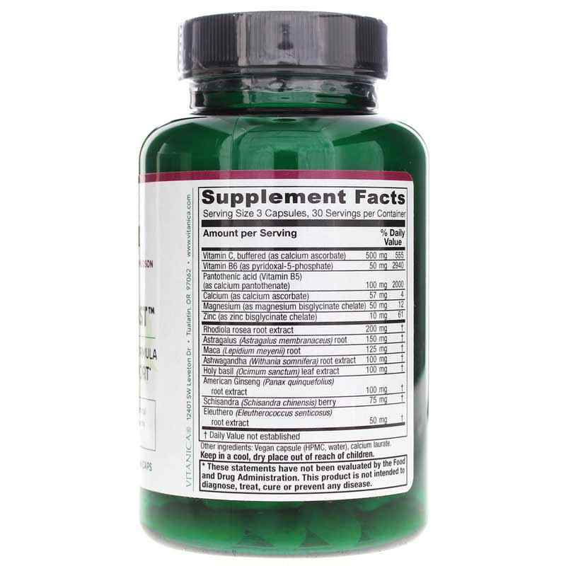 Adrenal Assist, 90 Veg Capsules, by Vitanica, image #2