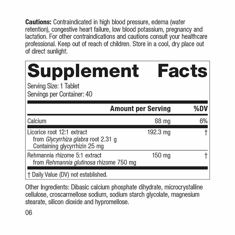 Adrenal Complex, 40 Tablets, by Standard Process, image #2