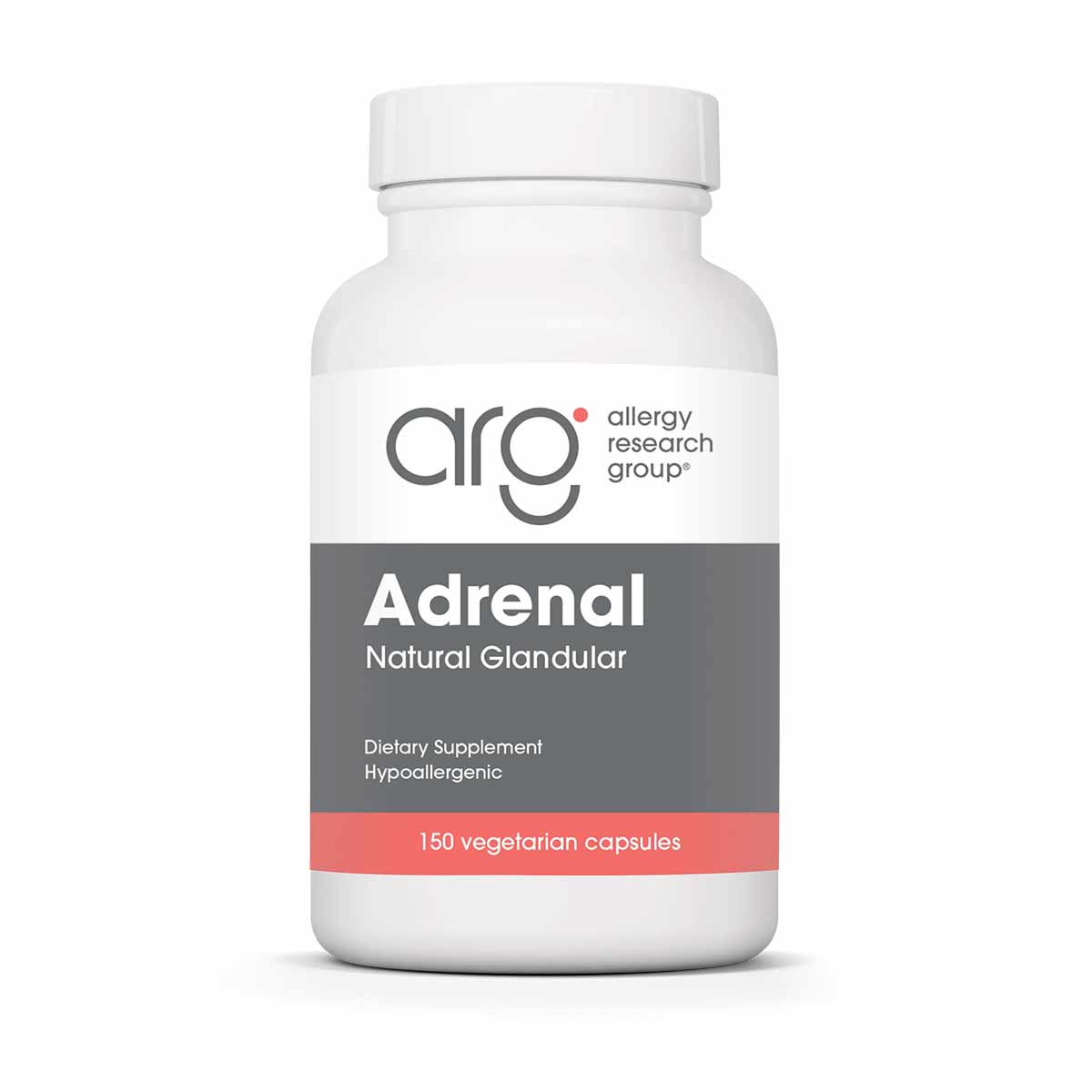 Adrenal Natural Glandular, 150 Veg Capsules, by Allergy Research Group