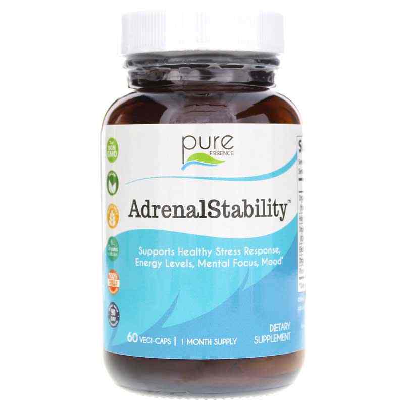 Adrenal Stability, 60 Veg Capsules, by Pure Essence Labs
