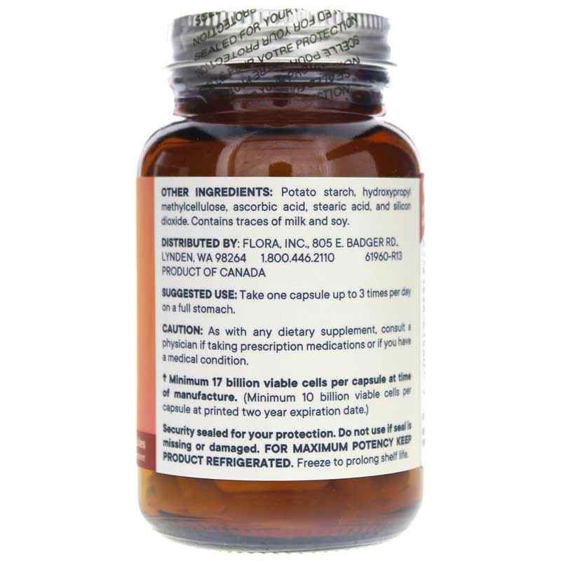 Adult's Probiotic 17 Billion Cells, 60 Veg Capsules, by Flora, image #2