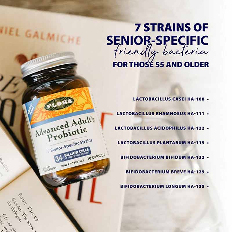 Advanced Adult's Probiotic 34 Billion Cells, 30 Capsules, by Flora, image #7