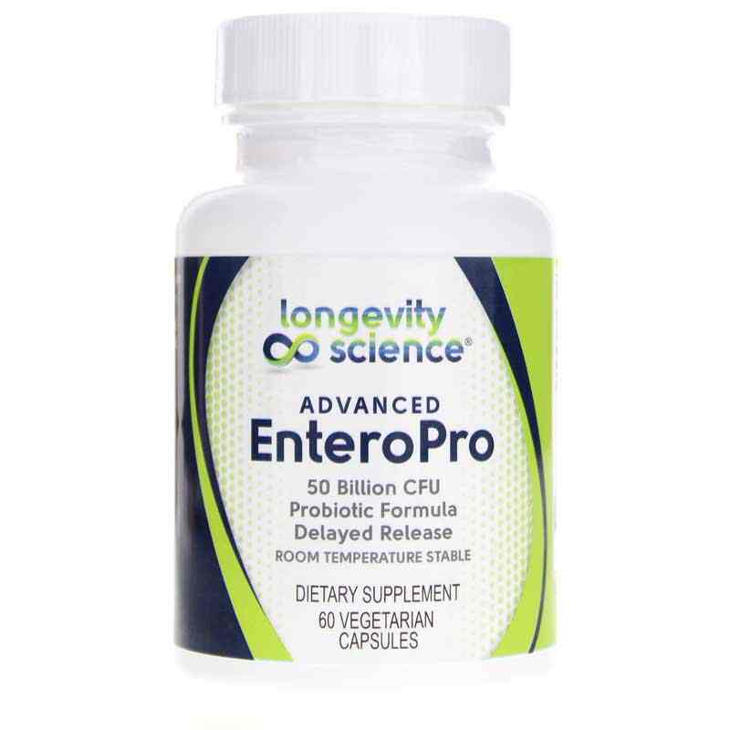 Advanced EnteroPro Probiotic 50 Billion CFU, by Longevity Science