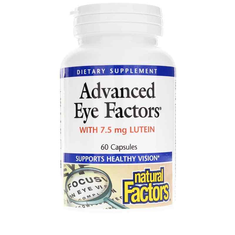 Advanced Eye Factor Advanced Eye Factors with 7.5 Mg Lutein, Natural Factors – Professional ...