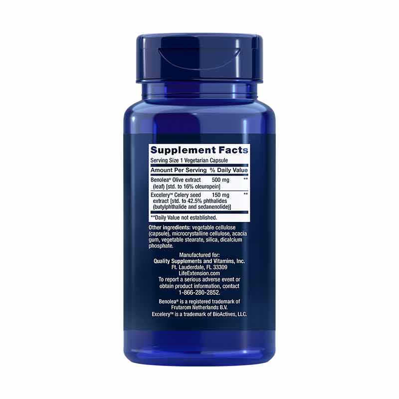 Advanced Olive Leaf Vascular Support with Celery Seed, by Life Extension, image #2