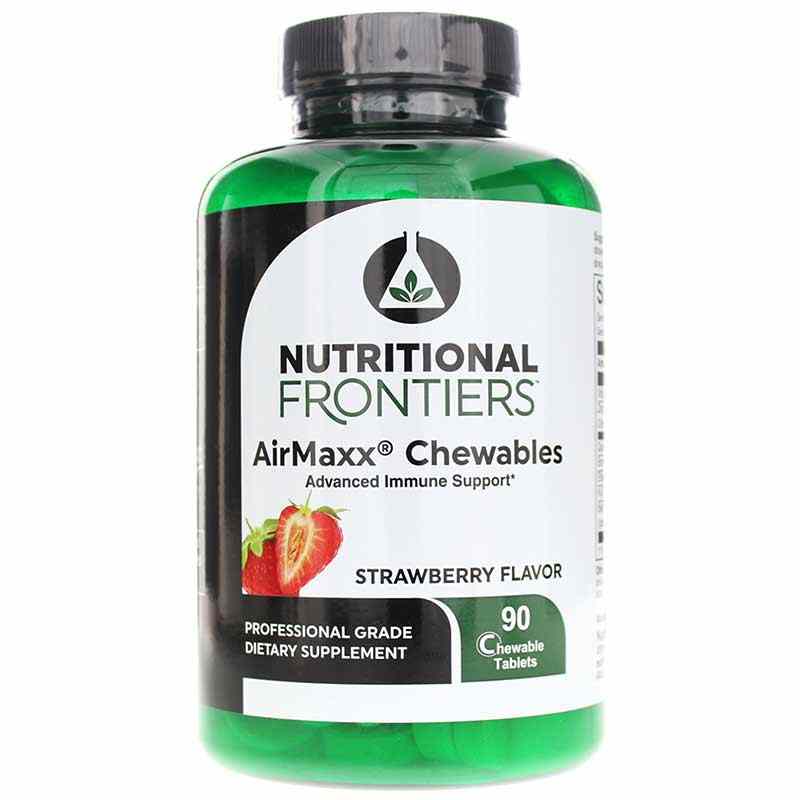 AirMaxx Chewables, Strawberry 90 Chewable Tablets, by Nutritional Frontiers