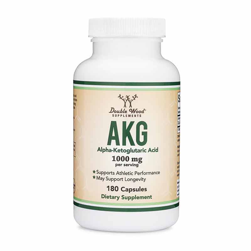 AKG Alpha Ketoglutaric Acid, 180 Capsules, by Double Wood Supplements