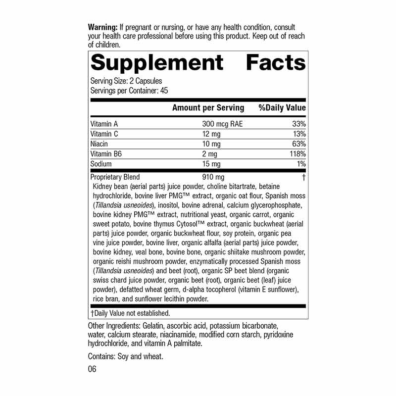 Albaplex, 90 Capsules, by Standard Process, image #2