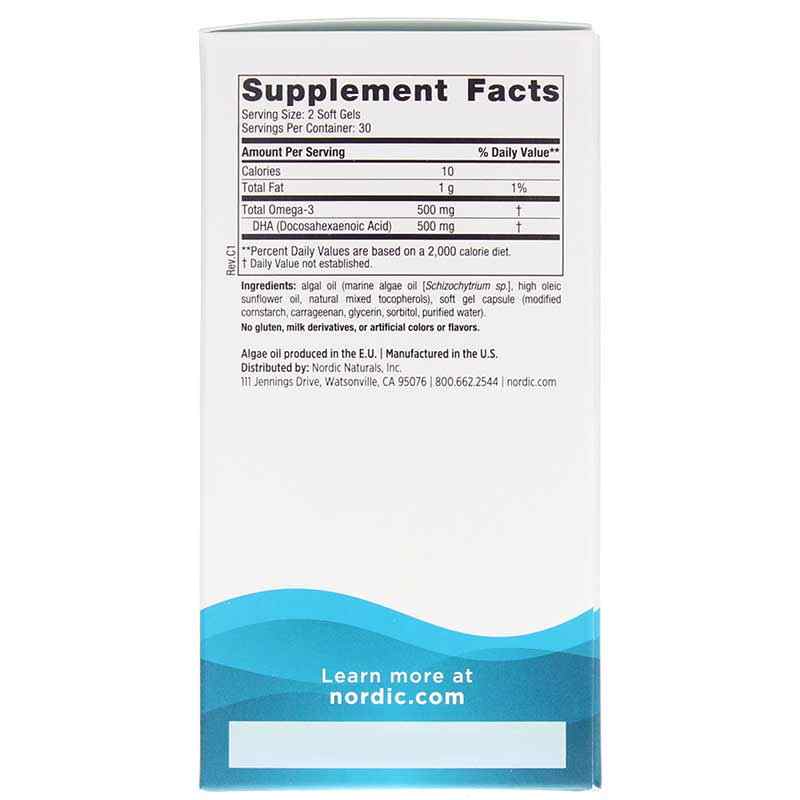 Algae DHA, 60 Softgels, by Nordic Naturals, image #2