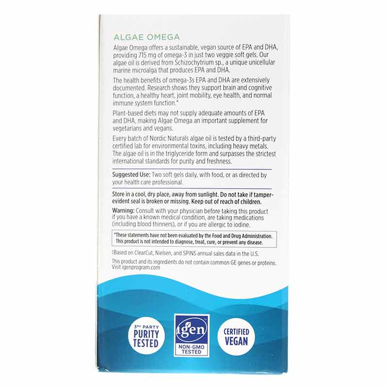 Algae Omega, 60 Softgels, by Nordic Naturals, image #3