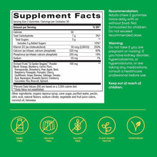 Supplement Facts label for Alive Calcium + D3 Gummies on green background with ingredient information, dosage recommendations
