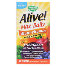Alive Max3 Daily Multivitamin Max Potency, 60 Tablets, by Natures Way