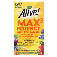 Alive Max3 Daily Multivitamin Max Potency, 90 Tablets, by Natures Way