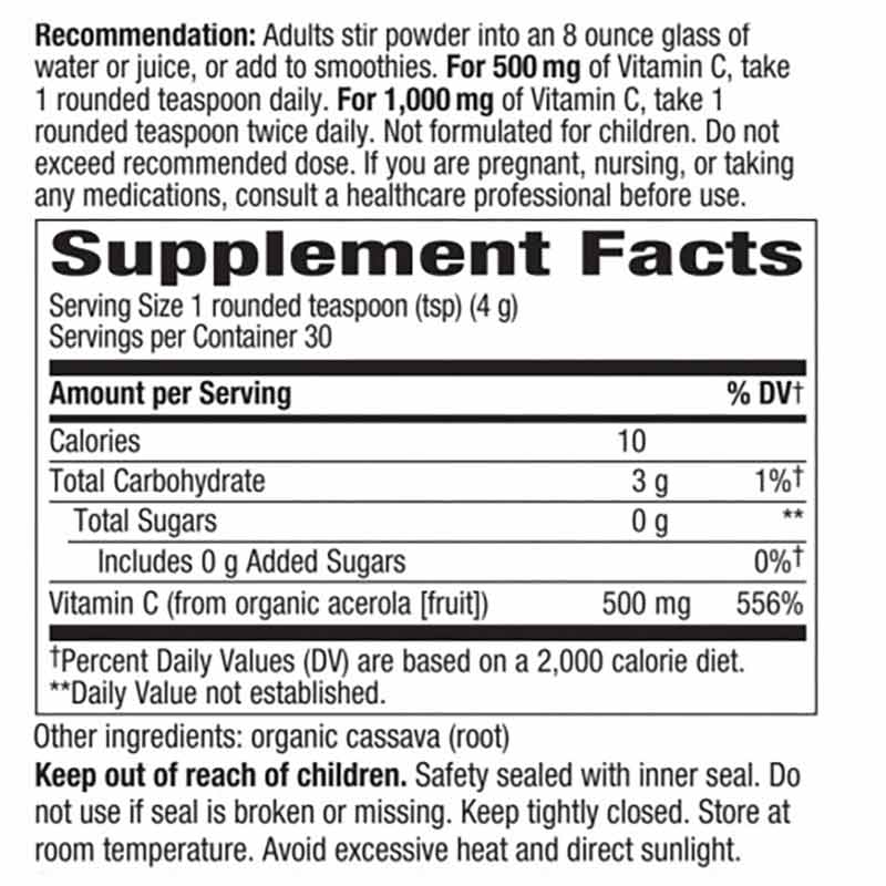 Alive Powder Alive Vitamin C Powder, Natures Way – Professional Supplement Center