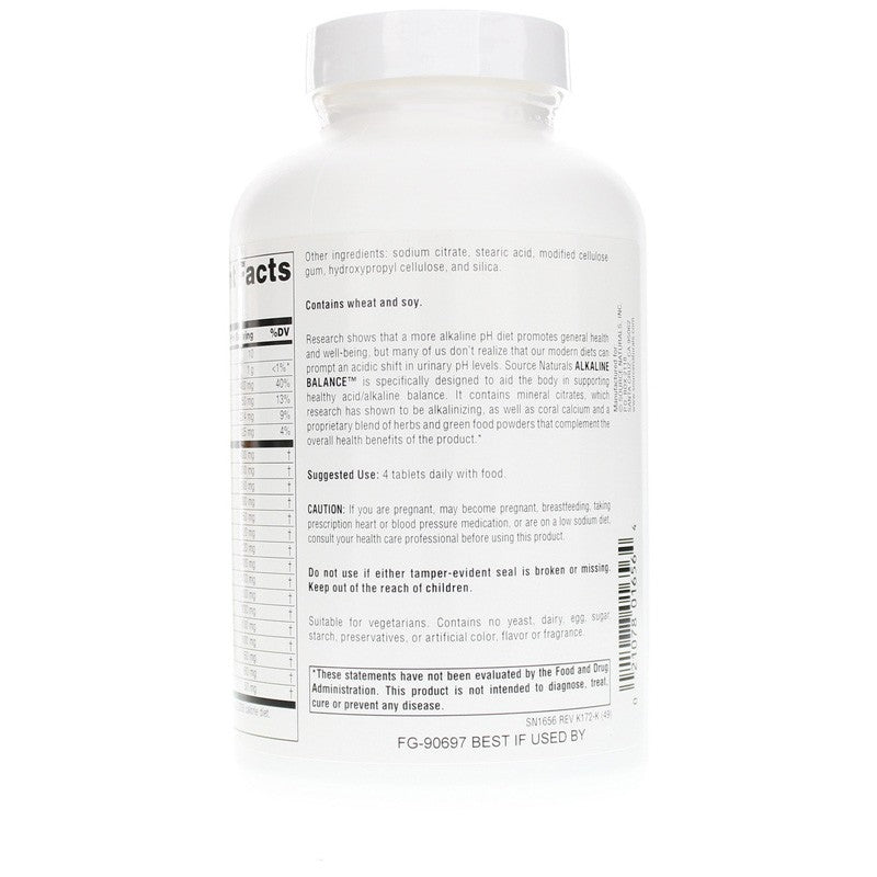 Alkaline Balance, 120 Tablets, by Source Naturals, image #3