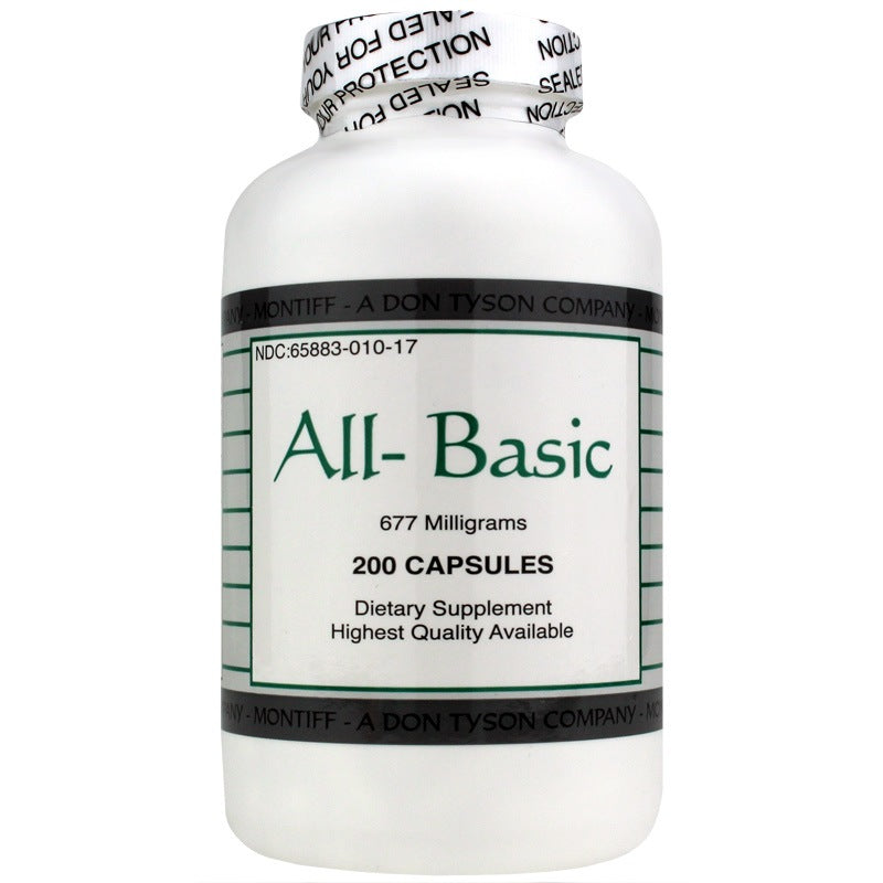 All-Basic 677 Mg, 200 Capsules, by Montiff