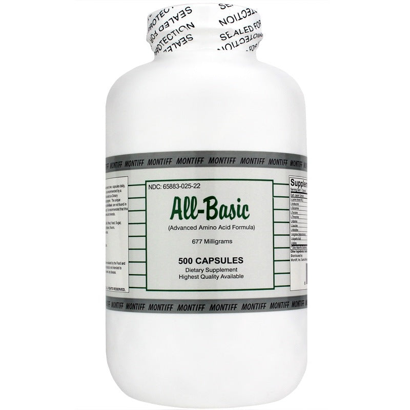 All-Basic 677 Mg, 500 Capsules, by Montiff