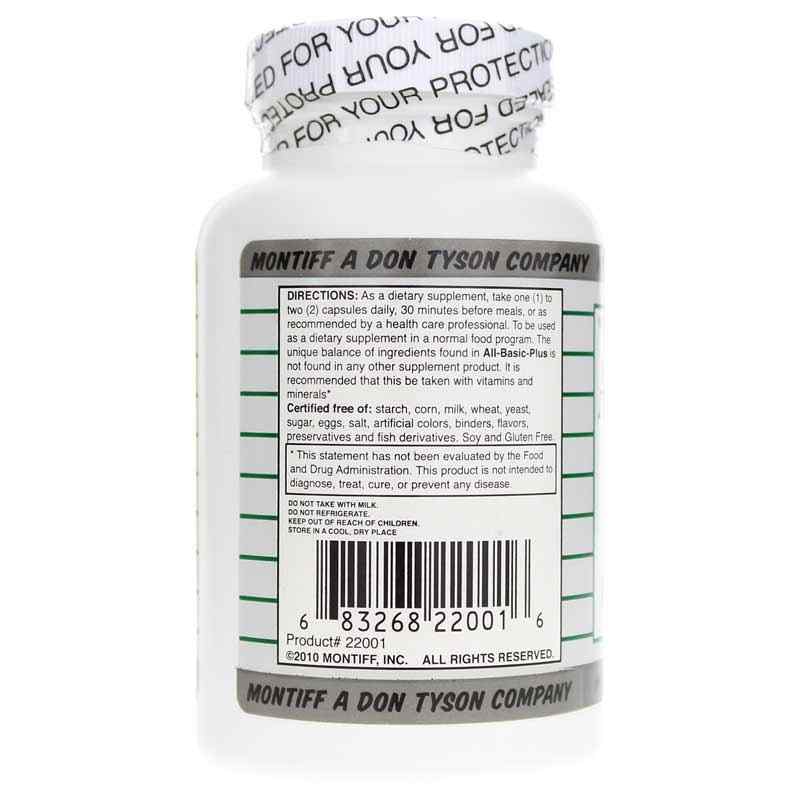 All-Basic-Plus 750 Mg, 100 Capsules, by Montiff, image #3