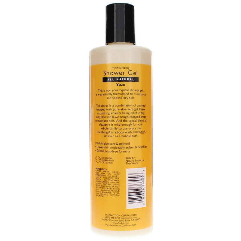 All Natural Moisturizing Shower Gel, Yuzu, by Shikai, image #2