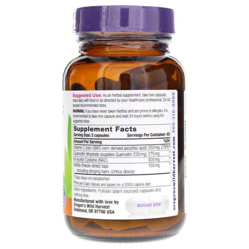 Aller-Aid with Quercetin & NAC, by Oregons Wild Harvest, image #2