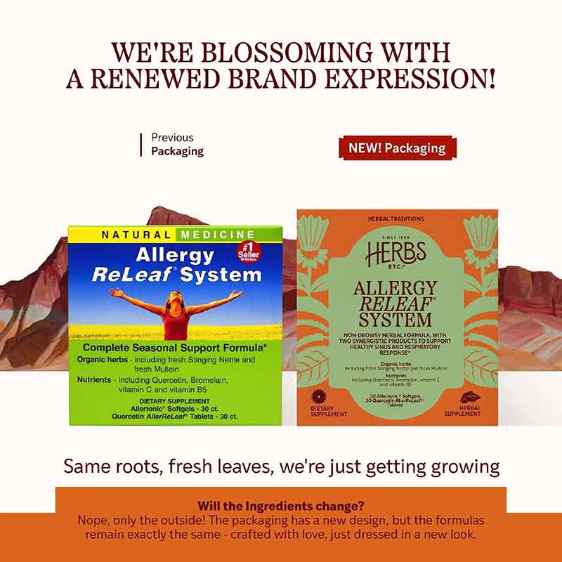 Allergy ReLeaf System, 2 Bottles, 60 Dose, by Herbs, Etc, image #3