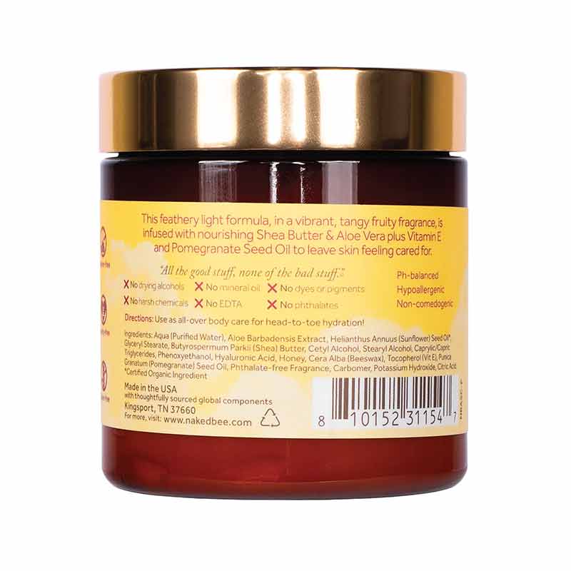 Aloe & Shea Cloud Cream, Pomegranate & Honey, by Naked Bee, image #2