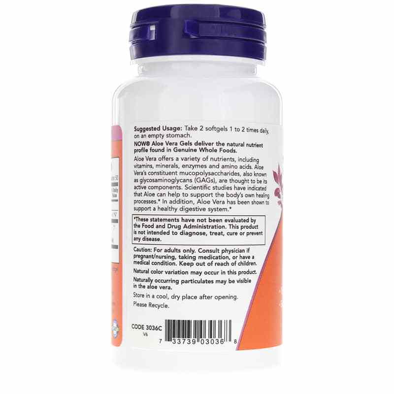 Aloe Vera Gels, by NOW Foods, image #3