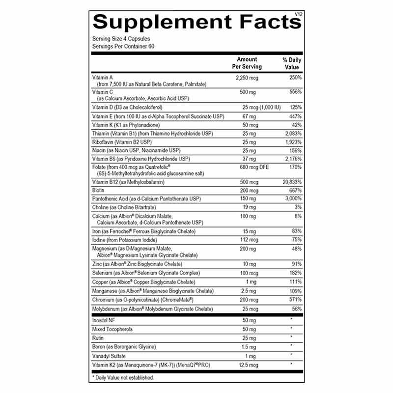 Alpha Base Capsules with Iron, by Ortho Molecular, image #2