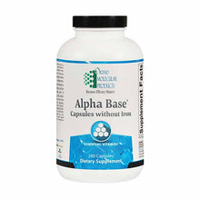 Alpha Base Capsules without Iron, 240 Capsules, by Ortho Molecular