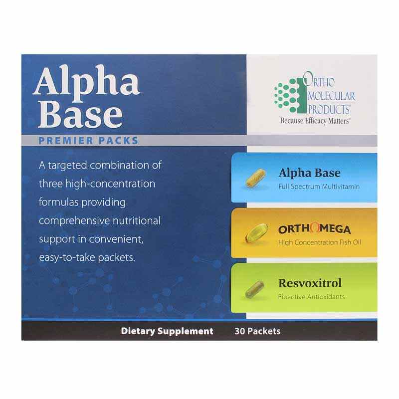 Alpha Base Premier Packs, Ortho Molecular – Professional Supplement Center