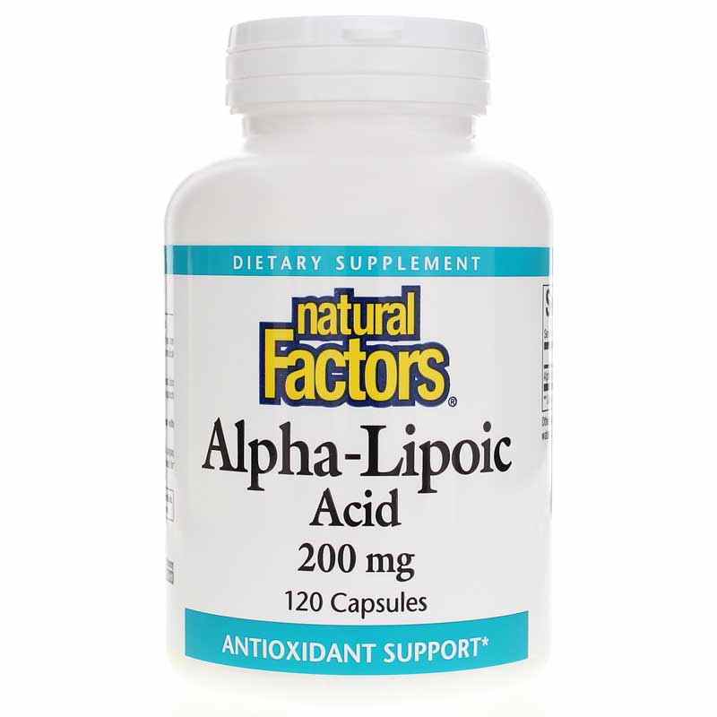 Alpha Lipoic Acid 200 Mg, 120 Capsules, by Natural Factors