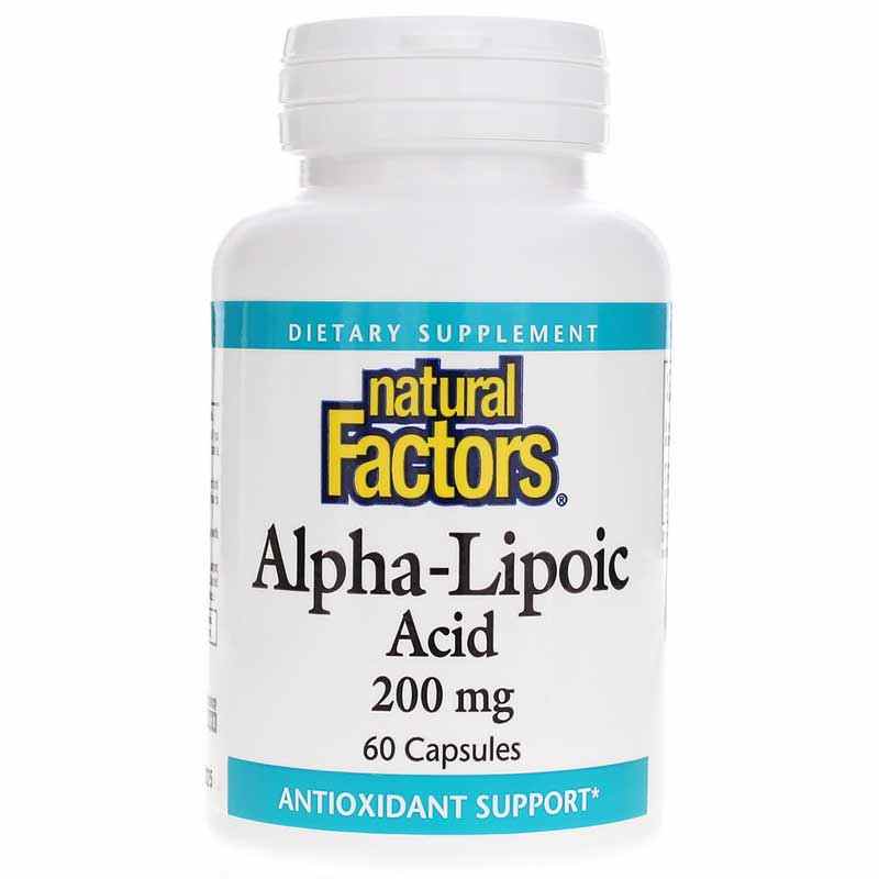 Alpha Lipoic Acid 200 Mg, 60 Capsules, by Natural Factors