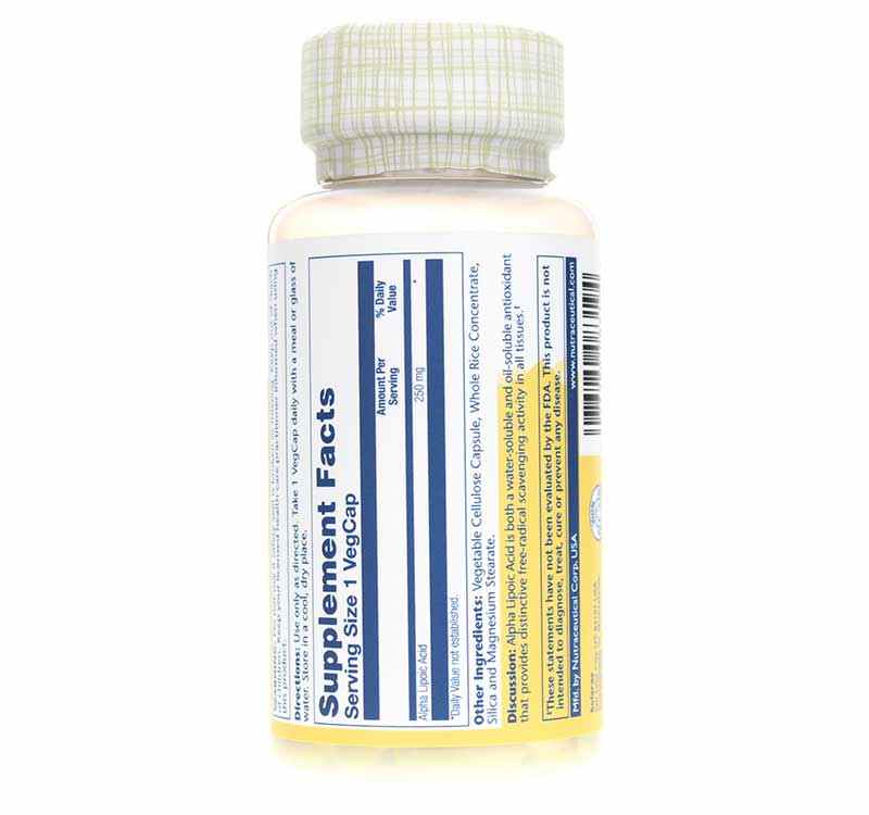 Alpha Lipoic Acid 250 Mg, by Solaray, image #3