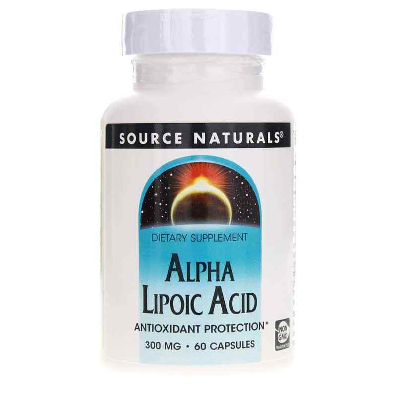 Alpha Lipoic Acid 300 Mg Antioxidant Protection, 60 Capsules, by Source Naturals