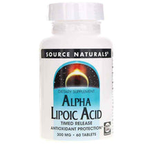 Alpha Lipoic Acid 300 Mg Timed Release Tablets, 60 Tablets, by Source Naturals