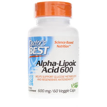 Alpha Lipoic Acid 600 Mg, 60 Veg Capsules, by Doctors Best
