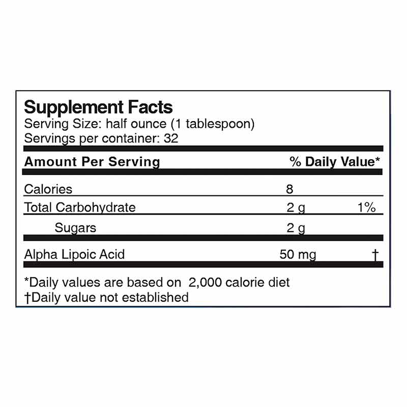Alpha Lipoic Acid Liquid, by Dr's. Advantage, image #2