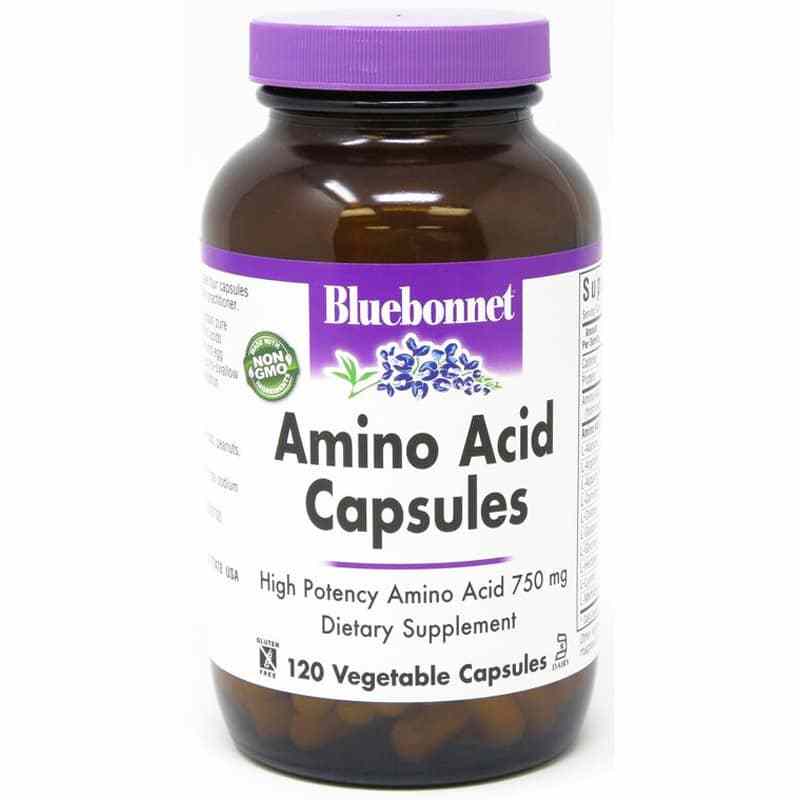 Amino Acid Capsules, 120 Veg Capsules, by Bluebonnet