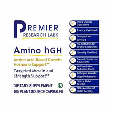 Amino hGH Growth Hormone Support, by Premier Research Labs, image #2