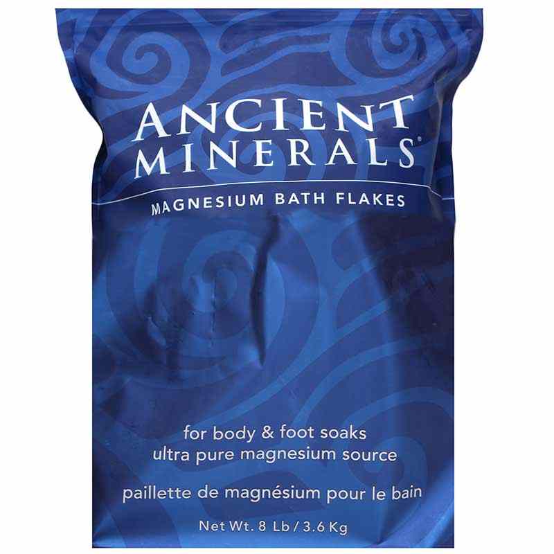 Ancient Minerals Magnesium Bath Flakes, 8 Lbs, by Enviromedica