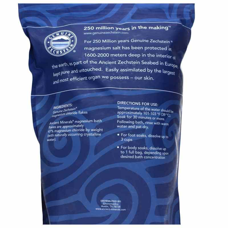 Ancient Minerals Magnesium Bath Flakes, 8 Lbs, by Enviromedica, image #2