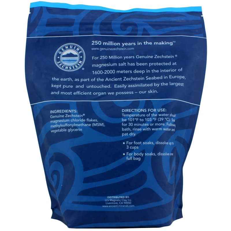 Ancient Minerals Magnesium Bath Flakes Ultra w/MSM, by Enviromedica, image #2