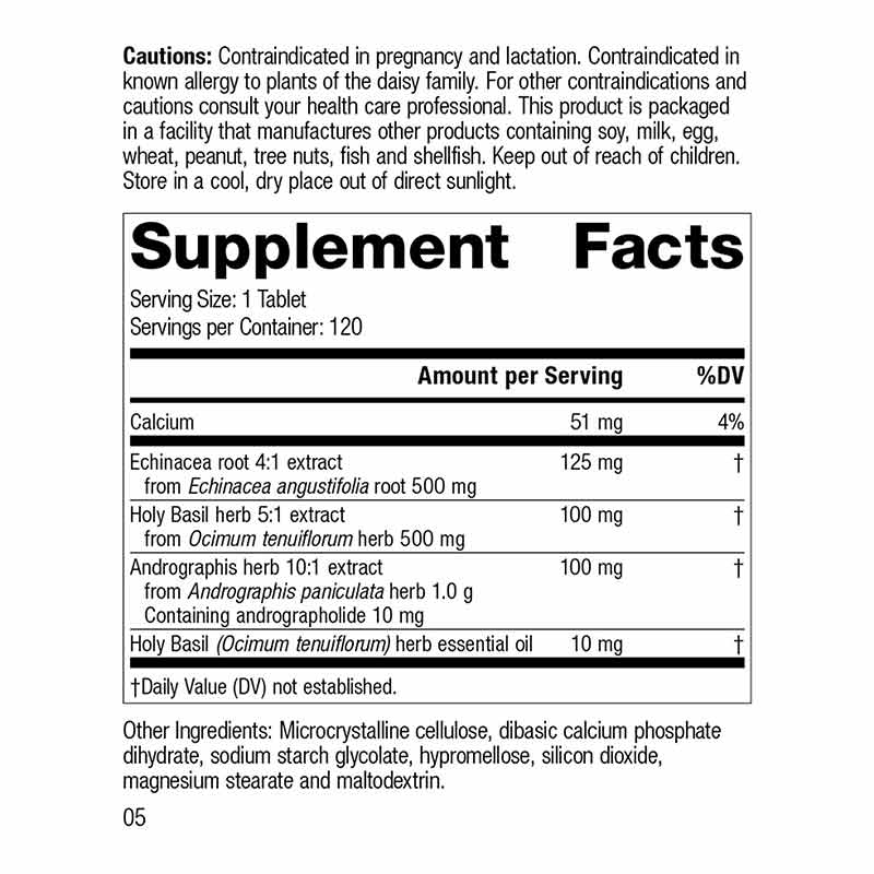 Andrographis Complex, 120 Tablets, by Standard Process, image #2