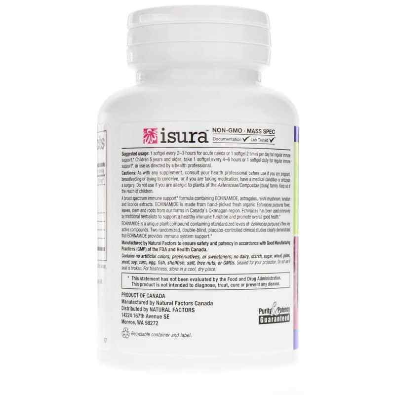 Anti-V Formula with Clinically Proven Echinamide, 60 Softgels, by Natural Factors, image #3