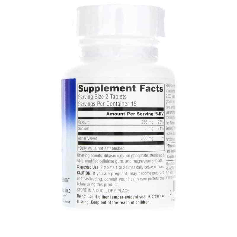 Antler Velvet Full Spectrum 250 Mg, 30 Tablets, by Planetary Herbals, image #2
